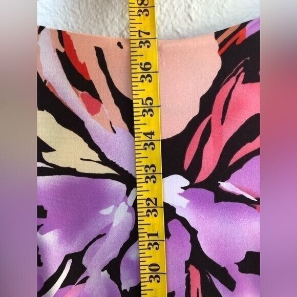 Scarlett Women's Size 10 Multicolor Floral Mid Length Midi Easter Spring Dress - Picture 12 of 14